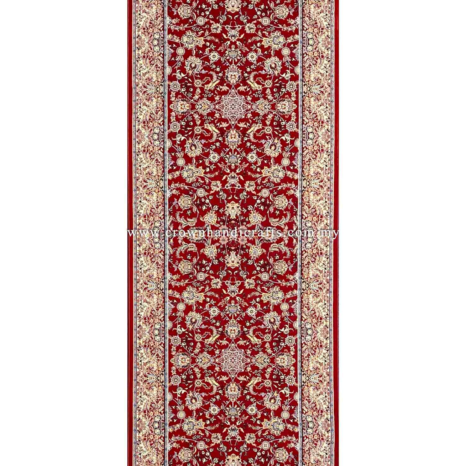 Premium Persian Carpet from Iran Smooth Wool Feel Man Made Persian Carpets for Bedroom Living Room | Rayan Nastaran Runner