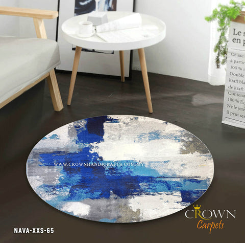 Incomplete Living Space? Add a Modern Round Rug and Experience the Difference! Thank Me Later | Nava XXS-65