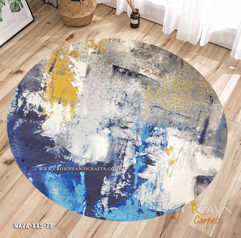 Design Home Design Identity Designer Modern Round Rugs by Crown | Nava XXS-73