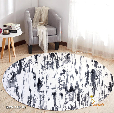 I am Modern and That’s How I Roll My Style with Modern Round Rugs | Nava XXS-105