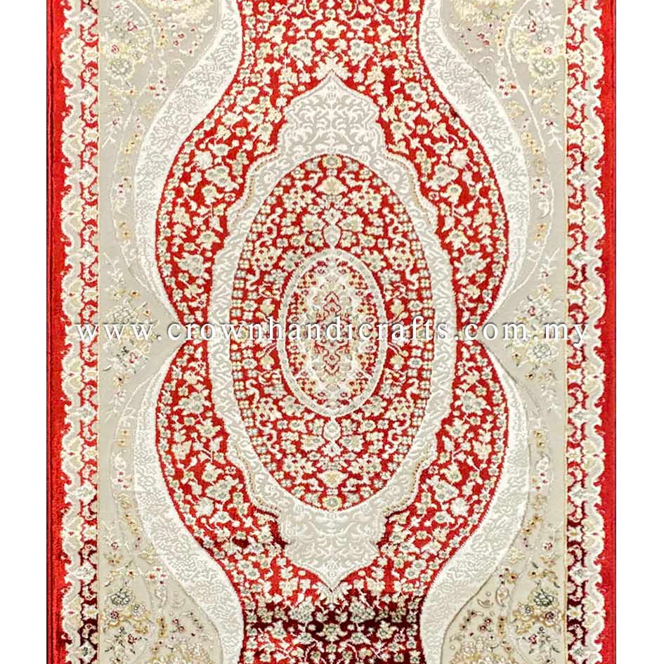 Experience the Luxury: Silk-Feel Persian Design Viscose Living Room Carpet | Faraz Silk NP66A
