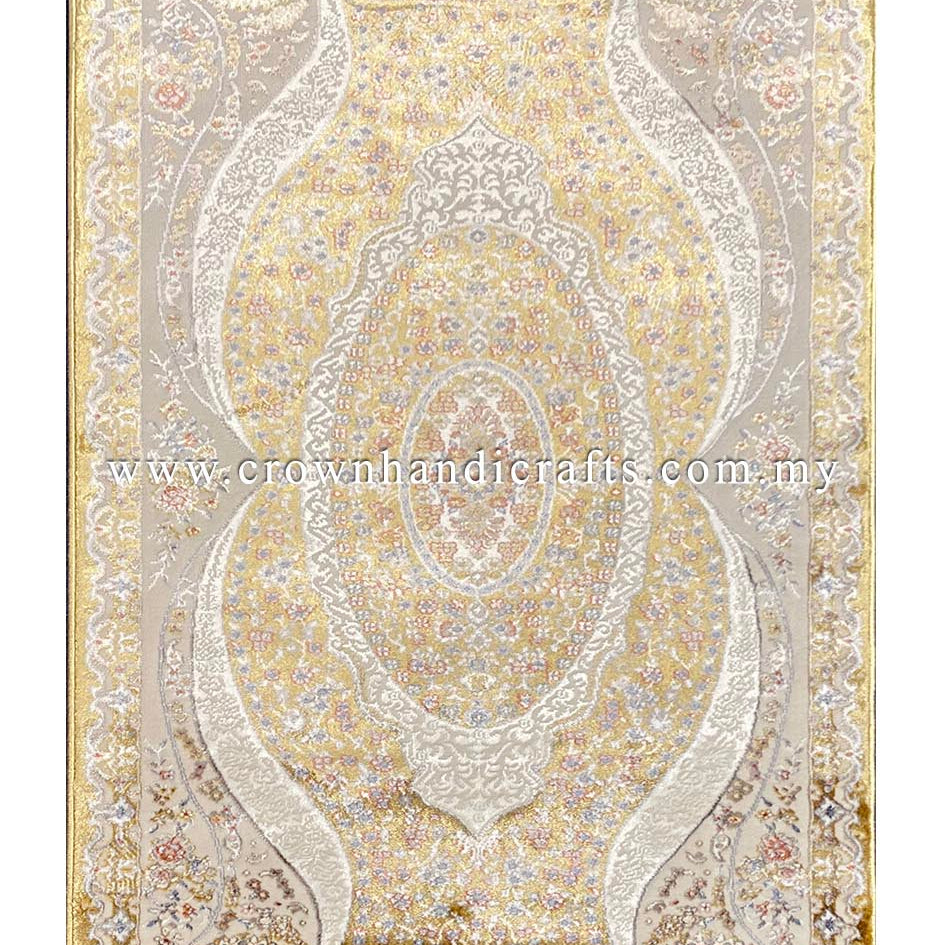 Experience the Luxury: Silk-Feel Persian Design Viscose Living Room Carpet | Faraz Silk NP66A