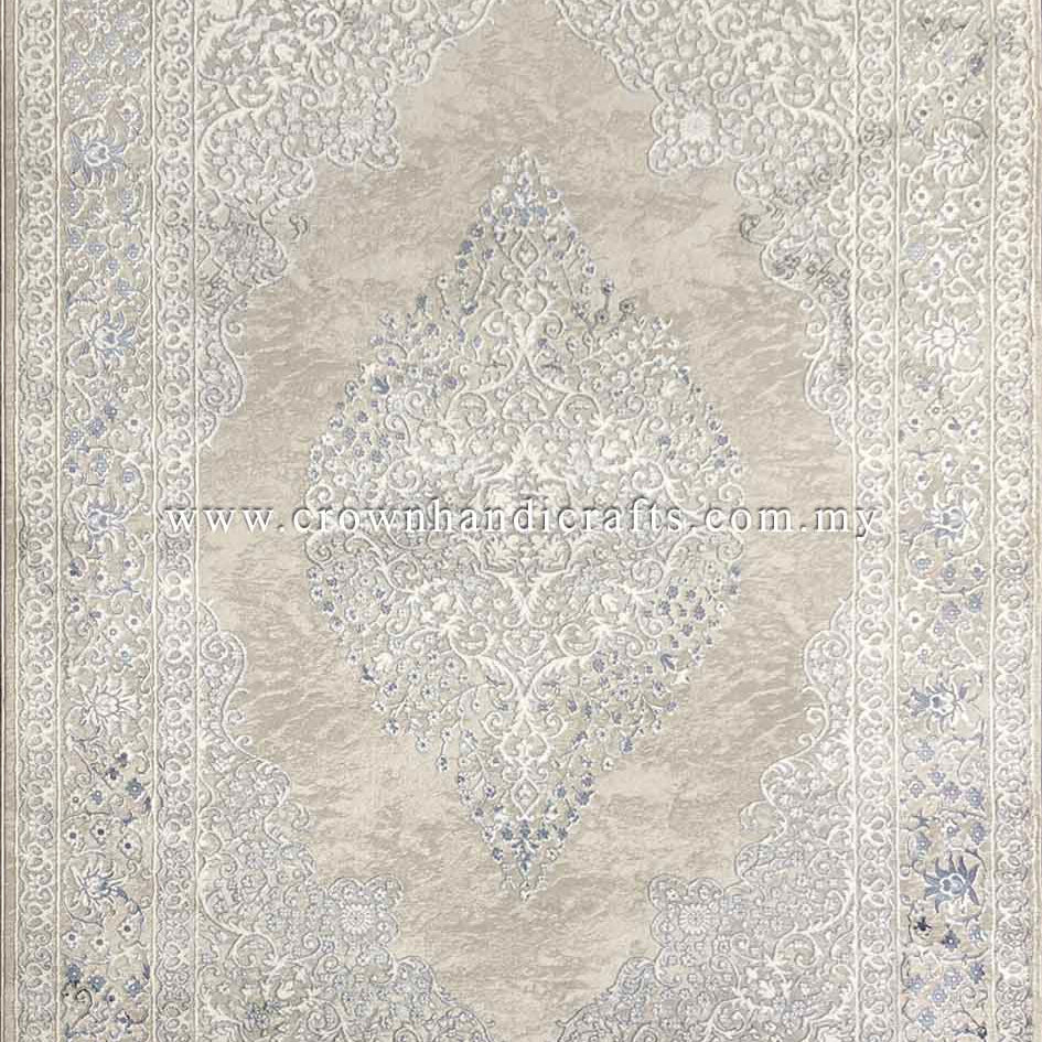 Match Modern Furniture with Soft and Vibrant Persian Carpet in Living Room | Silk Pasha P0249