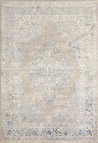 Match Modern Furniture with Soft and Vibrant Persian Carpet in Living Room | Silk Pasha P0249