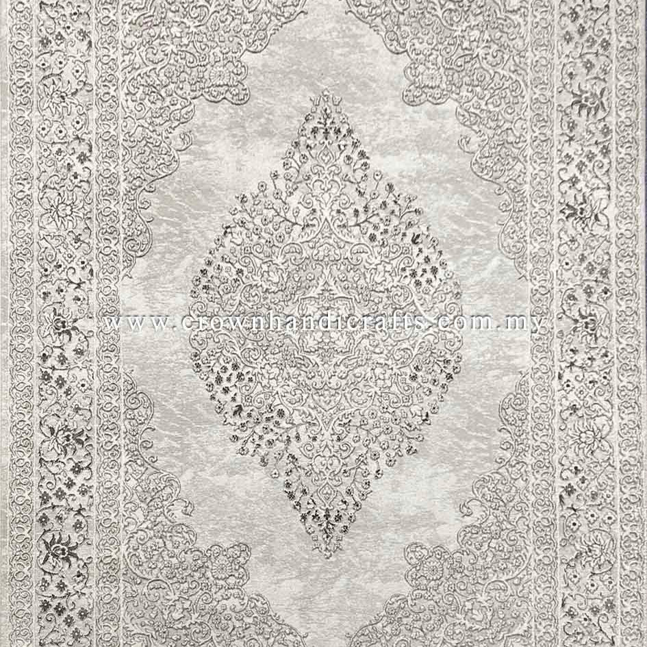 Match Modern Furniture with Soft and Vibrant Persian Carpet in Living Room | Silk Pasha P0249