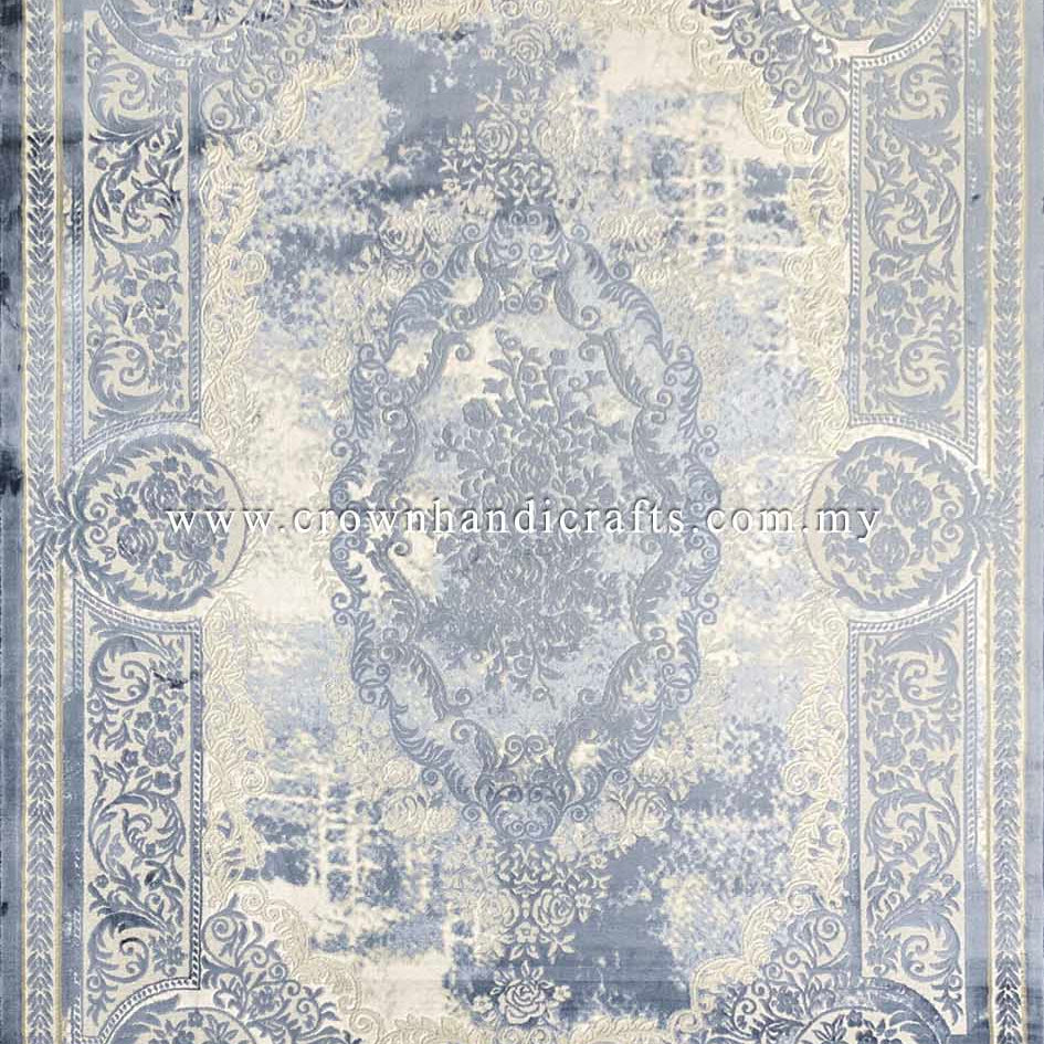 Fusion of Modern Persian Carpet Neo-Classic Style Thick Quality Turkish Rugs for Living Room Bedroom | Silk Pasha P0531