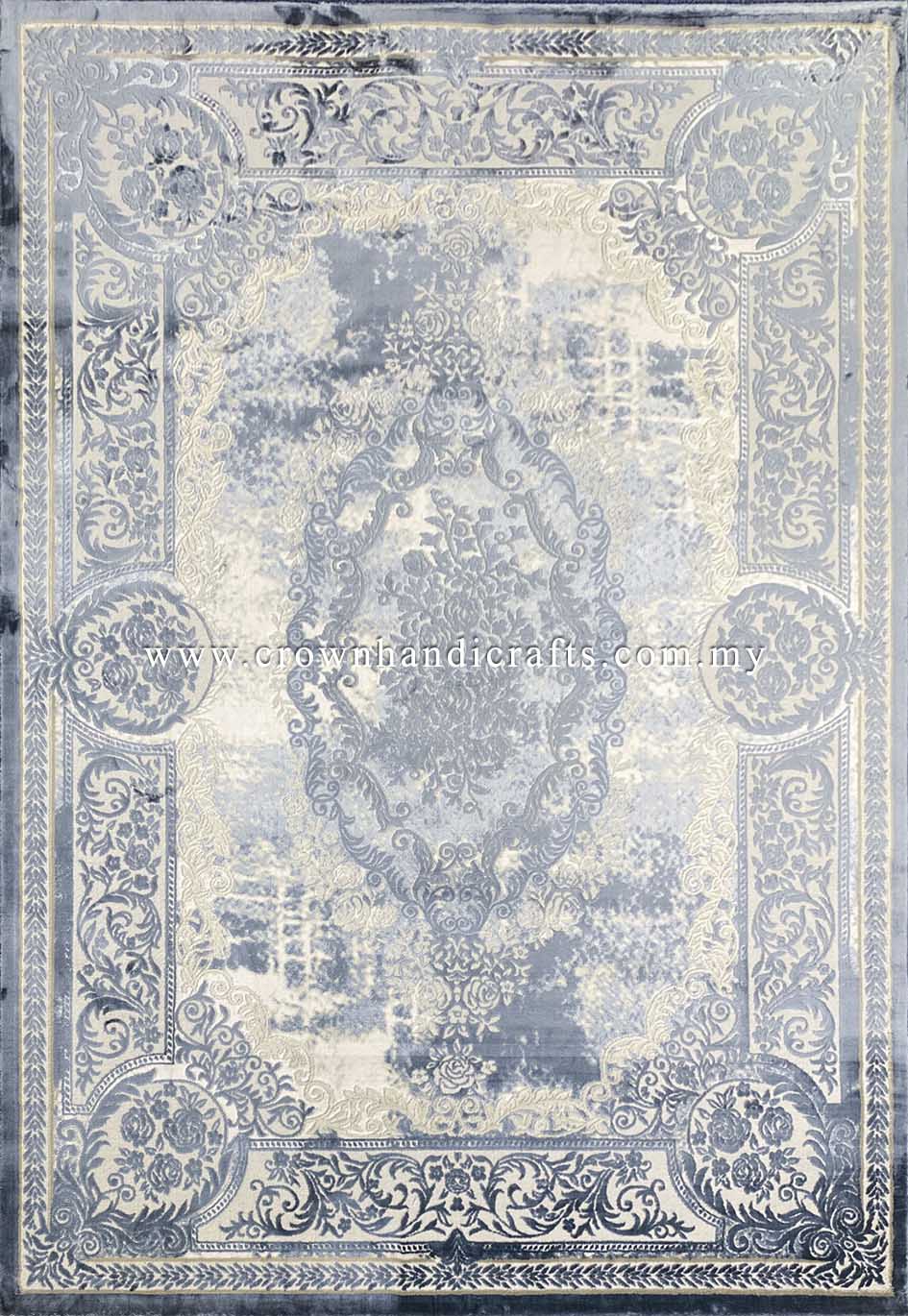 Fusion of Modern Persian Carpet Neo-Classic Style Thick Quality Turkish Rugs for Living Room Bedroom | Silk Pasha P0531
