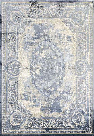 Fusion of Modern Persian Carpet Neo-Classic Style Thick Quality Turkish Rugs for Living Room Bedroom | Silk Pasha P0531