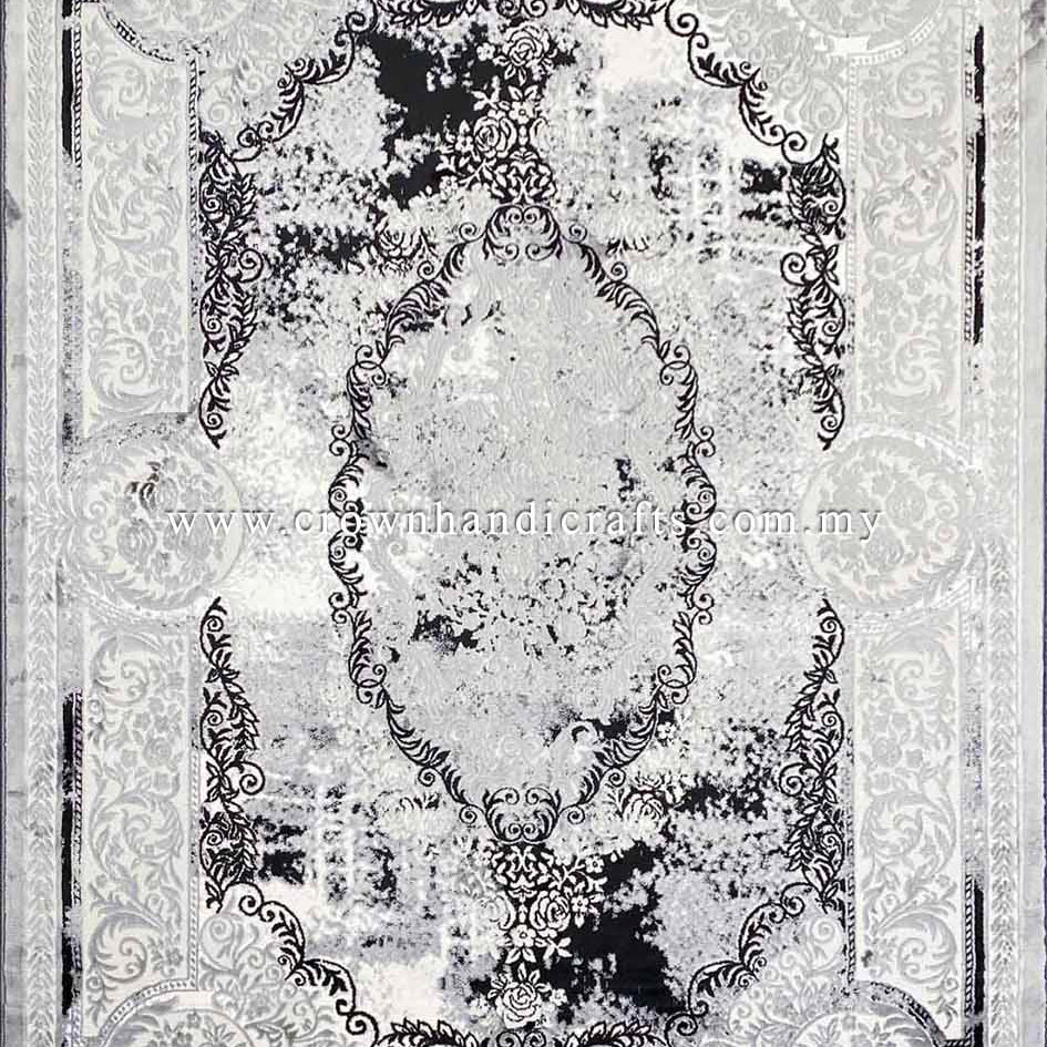 Fusion of Modern Persian Carpet Neo-Classic Style Thick Quality Turkish Rugs for Living Room Bedroom | Silk Pasha P0531