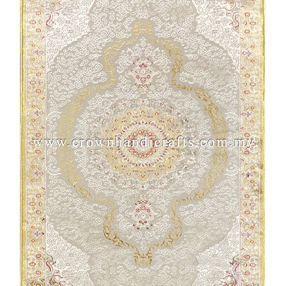 Elevate Your Living Room: High-Quality Viscose Carpet with Elegant Persian Design | Faraz Silk PA68C