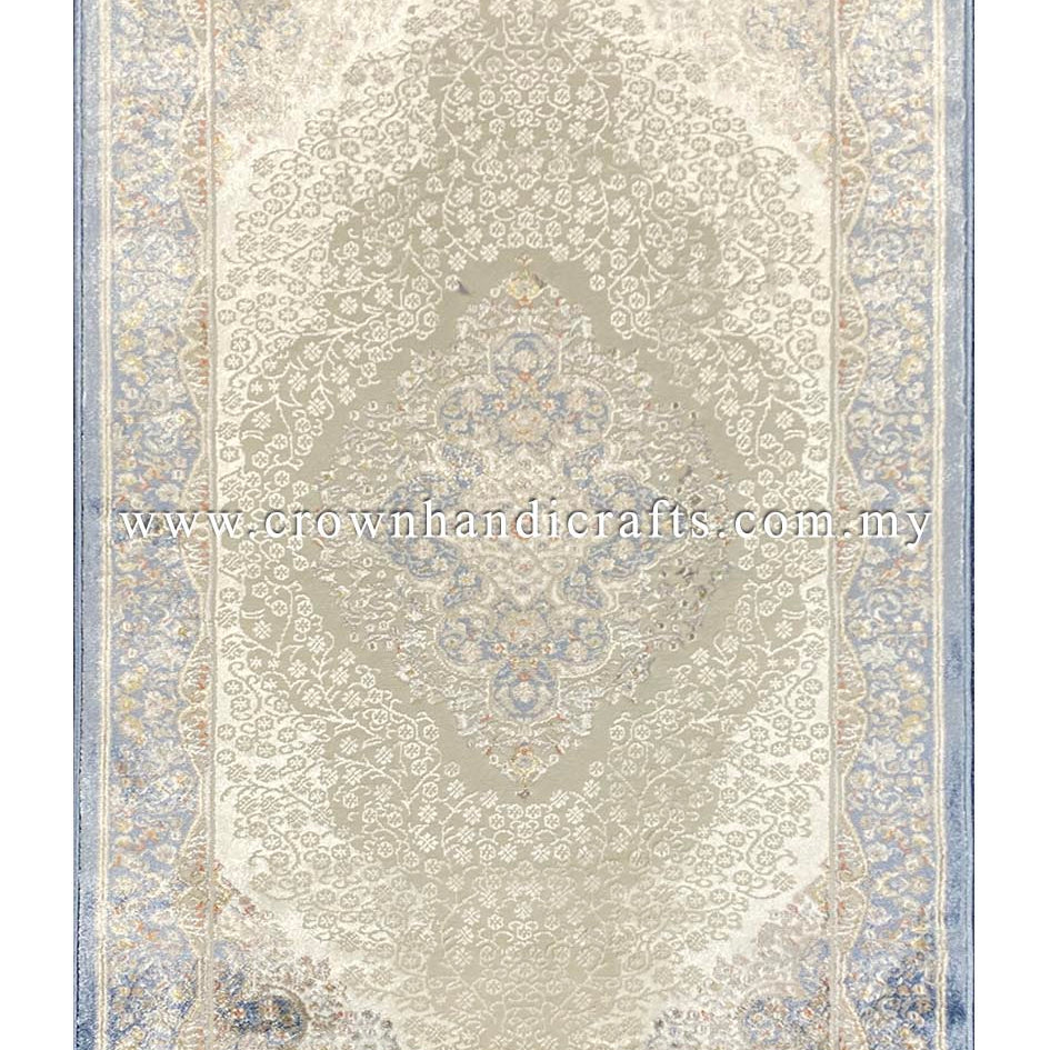 Experience the Opulence: Persian Design Viscose Carpet with a Silken Touch | Faraz Silk PB33D