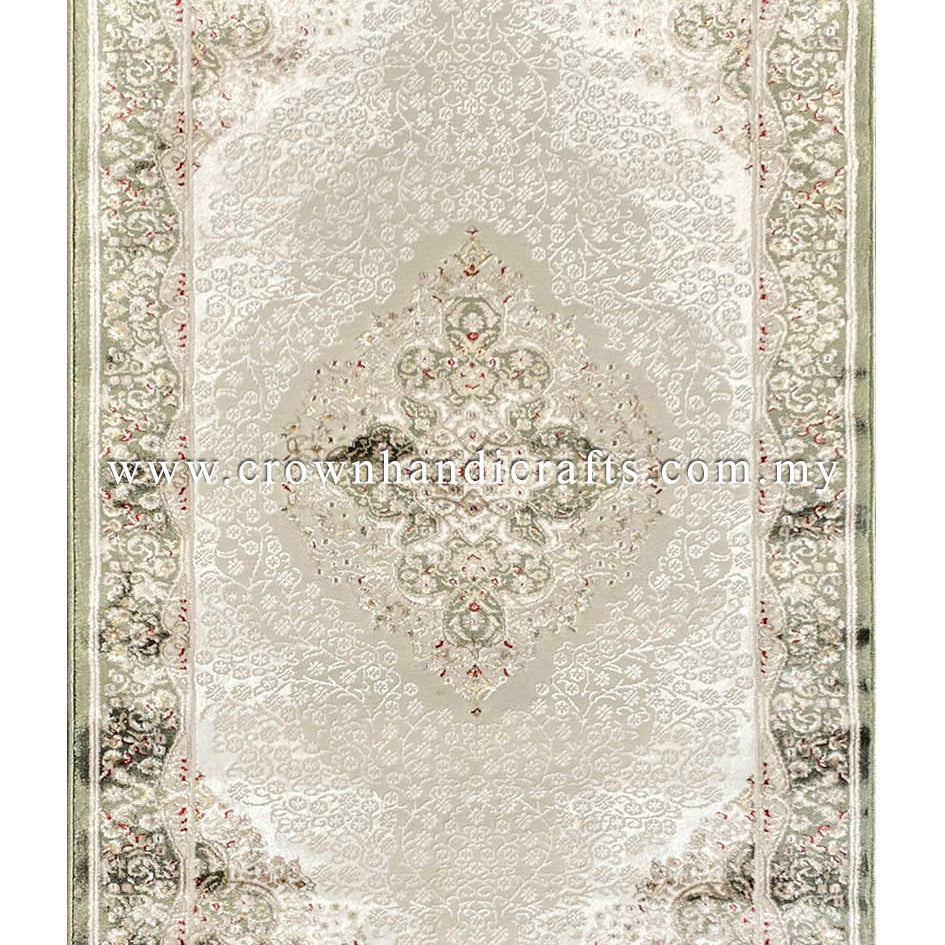 Experience the Opulence: Persian Design Viscose Carpet with a Silken Touch | Faraz Silk PB33D