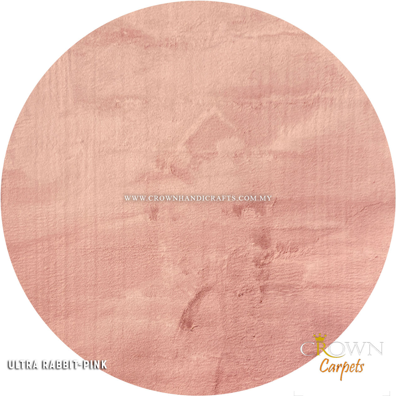 Soft Comfy Modern Round Carpet Shaggy Rugs Long Pile | Ultra Rabbit Super Soft Pink