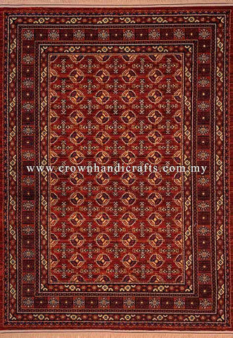 Smooth Wool Feel Persian Carpet Rug Tribal Design Vintage Carpet | Hamedan Sa129
