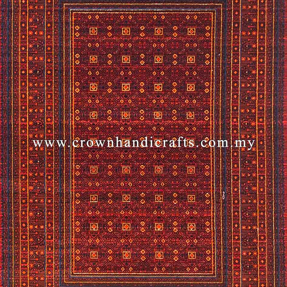 Persian Iranian Rug Wool Feel Man Made Abstract Style Geometric Motifs | Hamedan Sa131