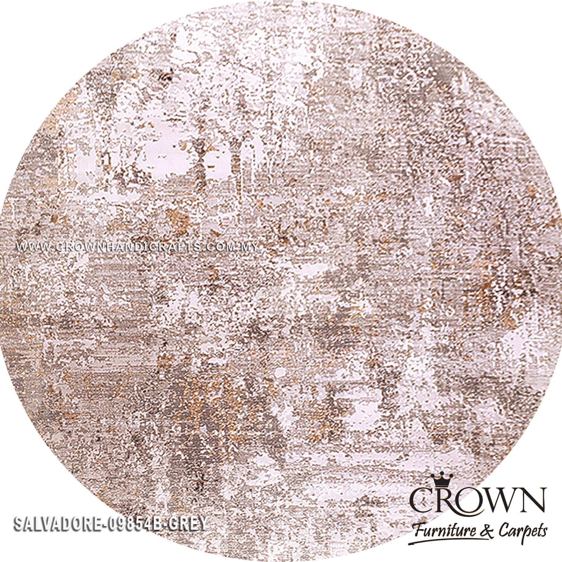 Modern Carpet – Stunning Abstract Design Rug for Modern Homes | Salvadore 09854B Round
