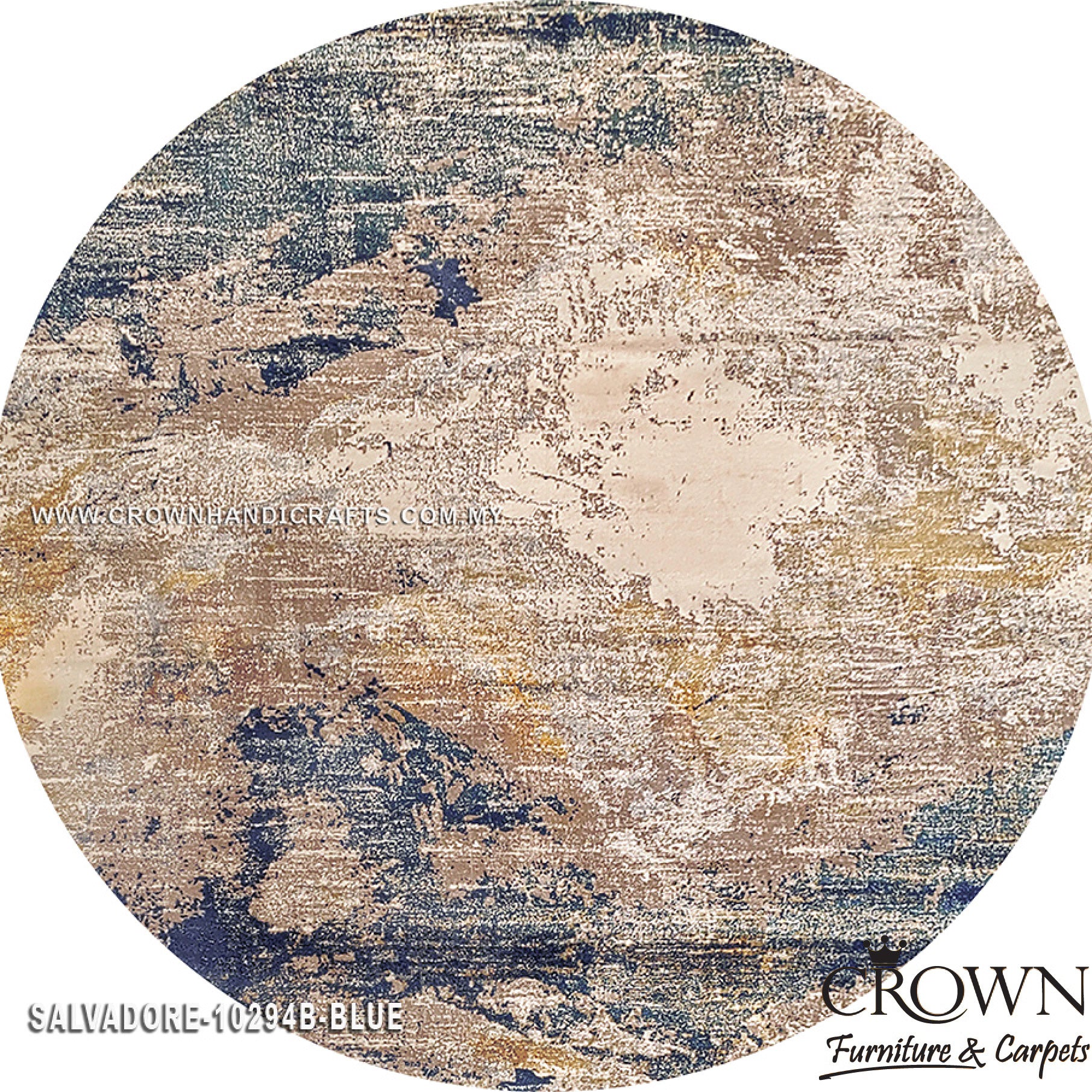 Modern Carpet – Amazing Smooth Feel Modern Abstract Rug | Salvadore 10294B Round