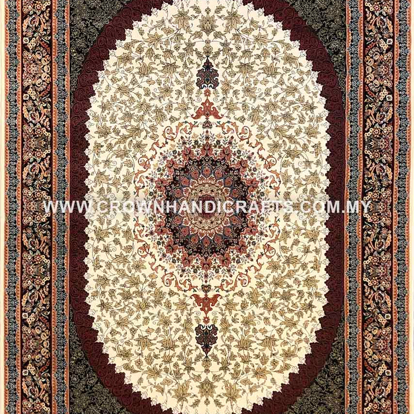 Authentic Persian Rug Iran Carpet Wool Feel High End Quality Hand Look Man Made Persian Carpets for Living Room | Shahnaz Amania