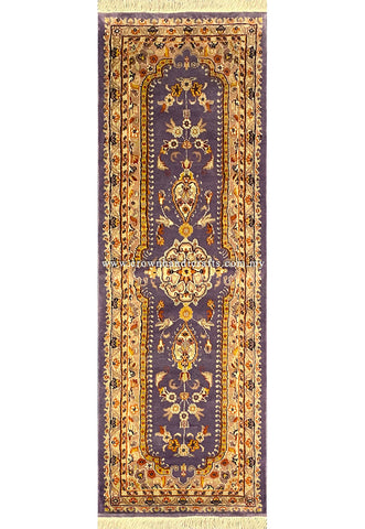 [6X2FT] Authentic Persian Runner | Expertly Handcrafted with 100% Luxurious Silk & Wool | Premium Iranian Rug Showcasing Exquisite Turkish Craftsmanship | SK Kashmir Carpet Silk Wool CH-1299