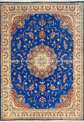 [11X8FT] Exquisite Persian Carpet Hand-Knotted with 100% Silk and Wool Showcasing High-Quality Iranian Design with Authentic Turkish Elements SK Kashmir SILK WOOL CH 2576