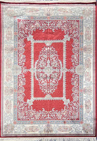 Royal Edition Silk Carpet Iranian Rug Authentic Persian Carpet to match your Living Room Standard | Tashkent T537C