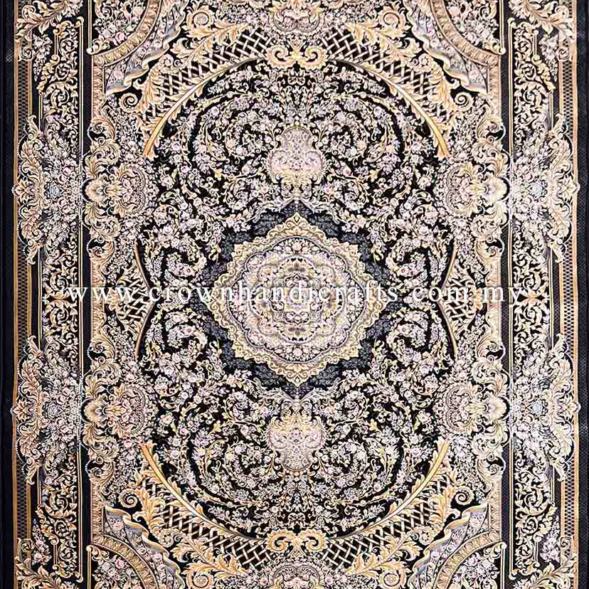 Genuine 100% Silk Persian Rug Made in Iran High End Premium Man Made Exclusive Range | Venus Silk Ven001