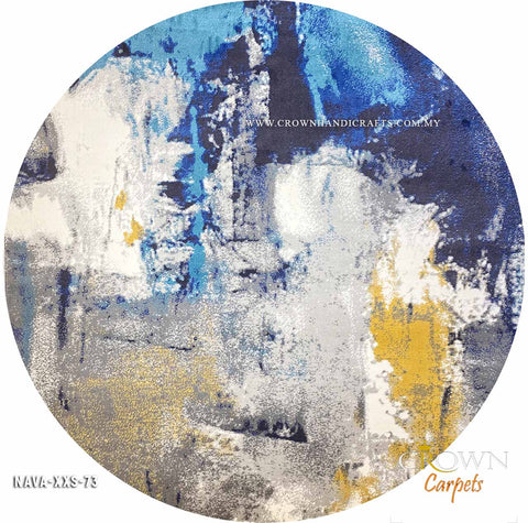 Design Home Design Identity Designer Modern Round Rugs by Crown | Nava XXS-73