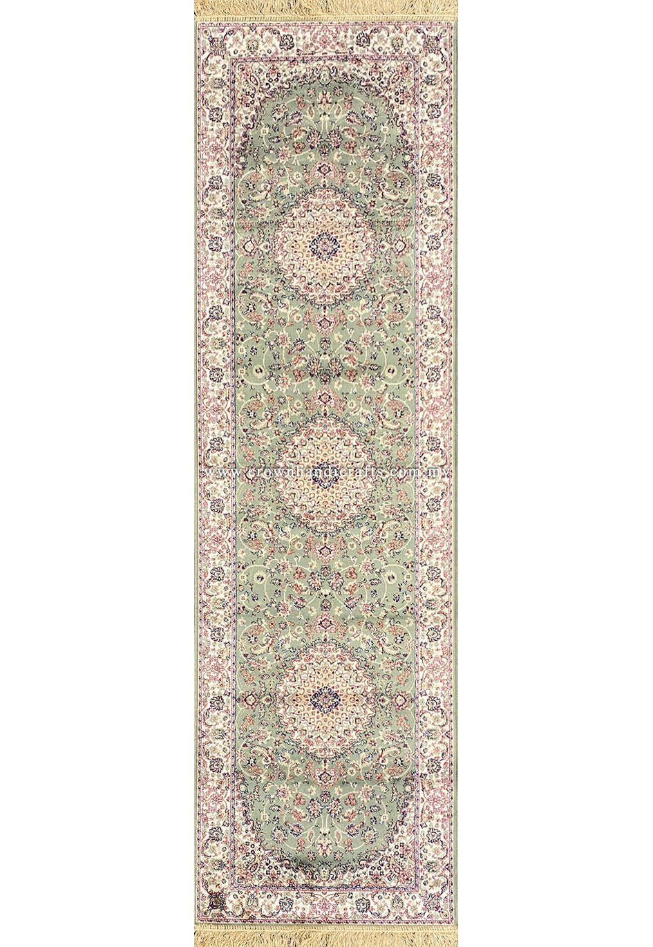 Fine Viscose Runner Carpet – Persian Motifs with a Luxurious Silk Touch for High-End Interiors | Zrabi 396