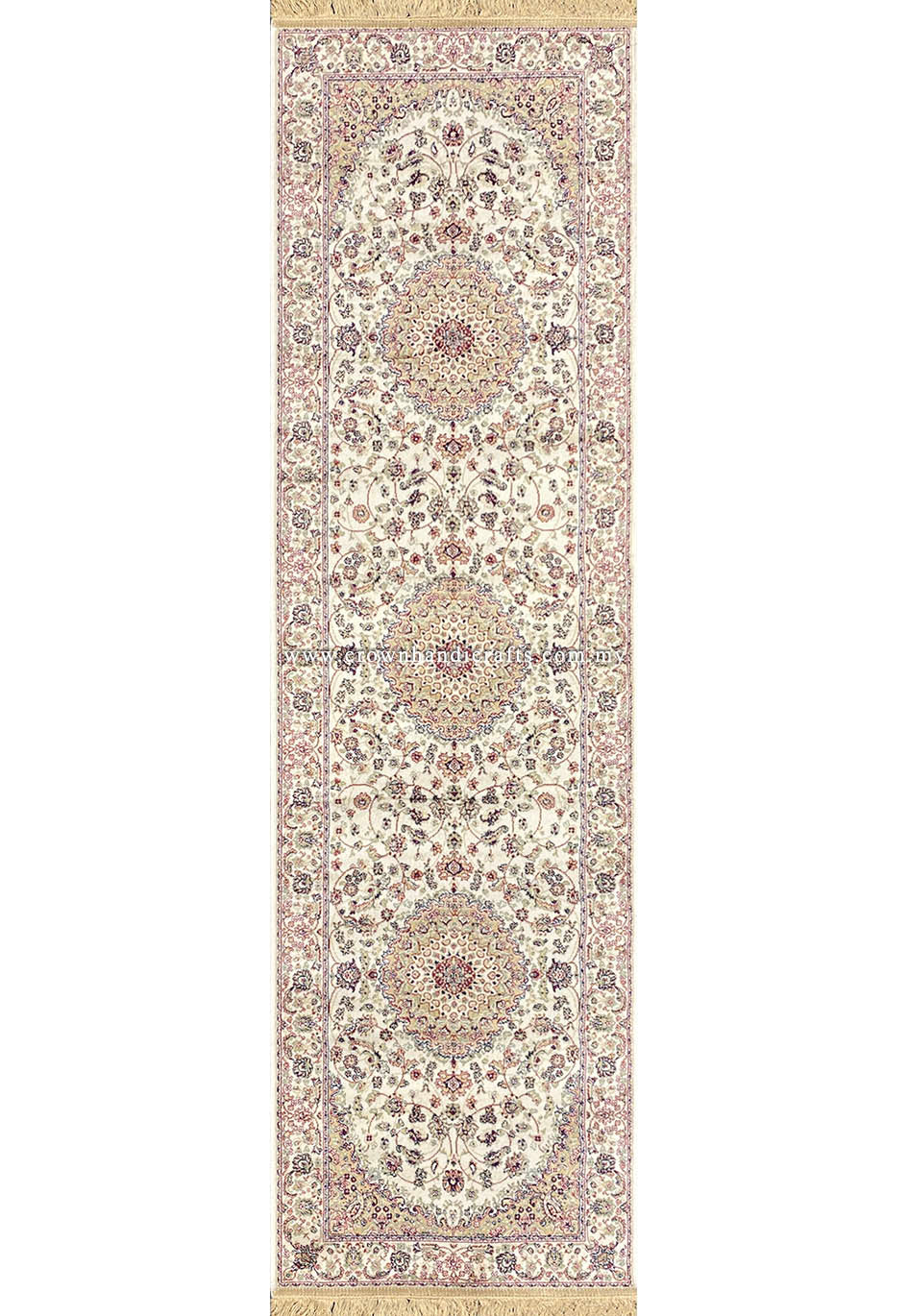 Fine Viscose Runner Carpet – Persian Motifs with a Luxurious Silk Touch for High-End Interiors | Zrabi 396
