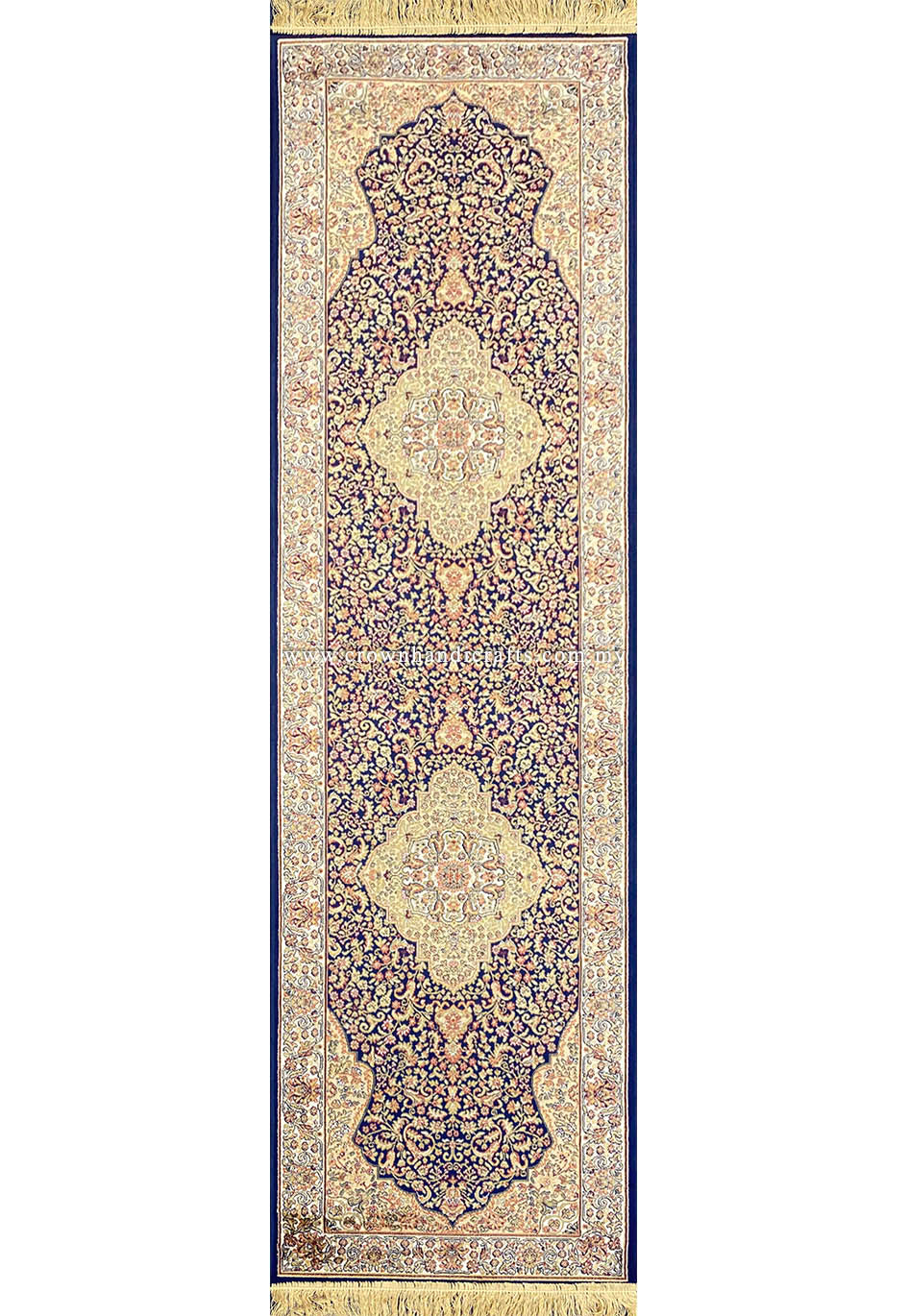 Persian Pattern Runner Rug Silk-Feel Viscose Carpet for Halls, Entries & Living Rooms | Zrabi 455