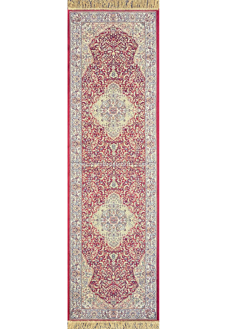 Persian Pattern Runner Rug Silk-Feel Viscose Carpet for Halls, Entries & Living Rooms | Zrabi 455