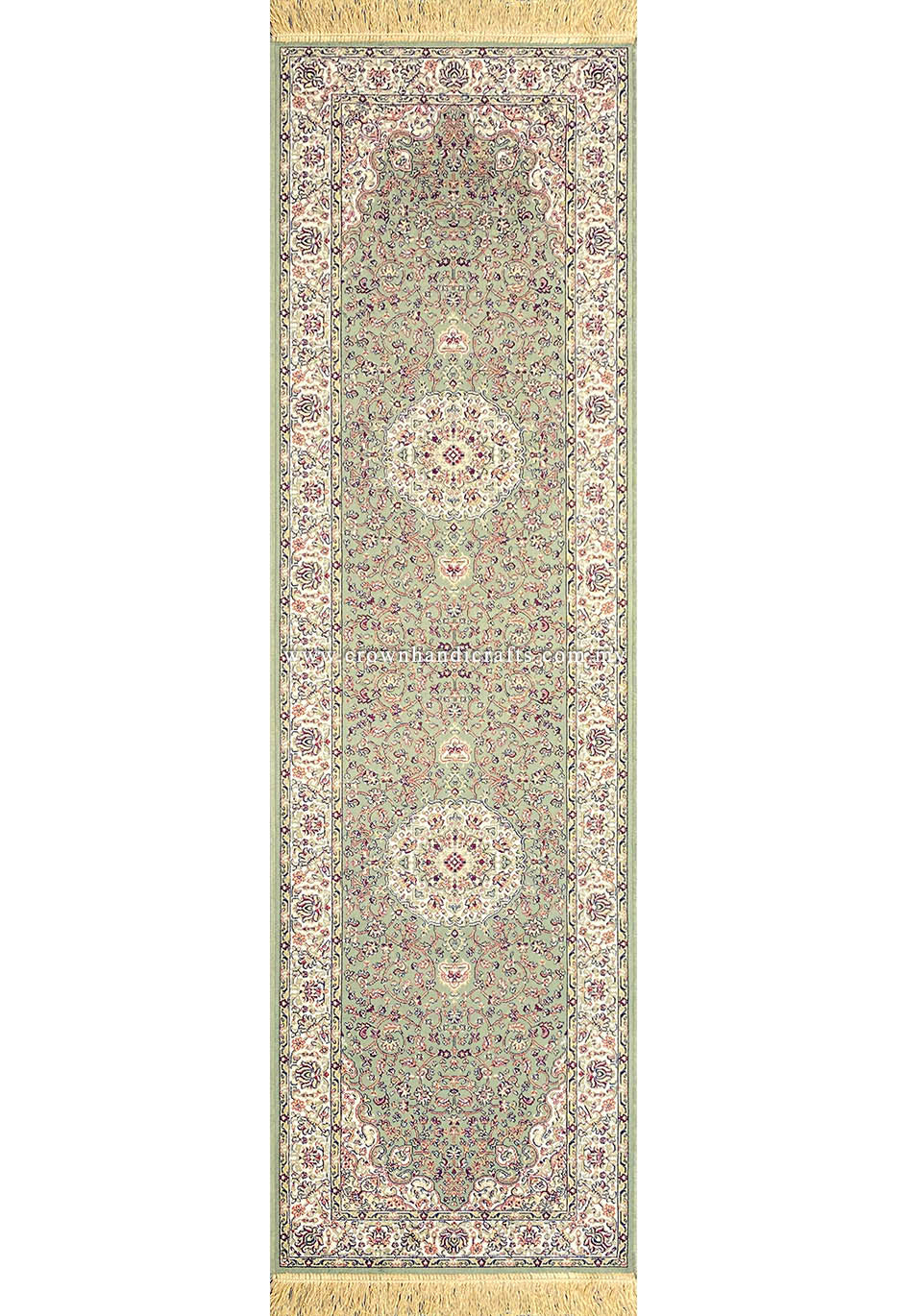 Persian-Style Entryway Runner - Premium Viscose Rug with Luxurious Silk Feel Underfoot | Zrabi 470