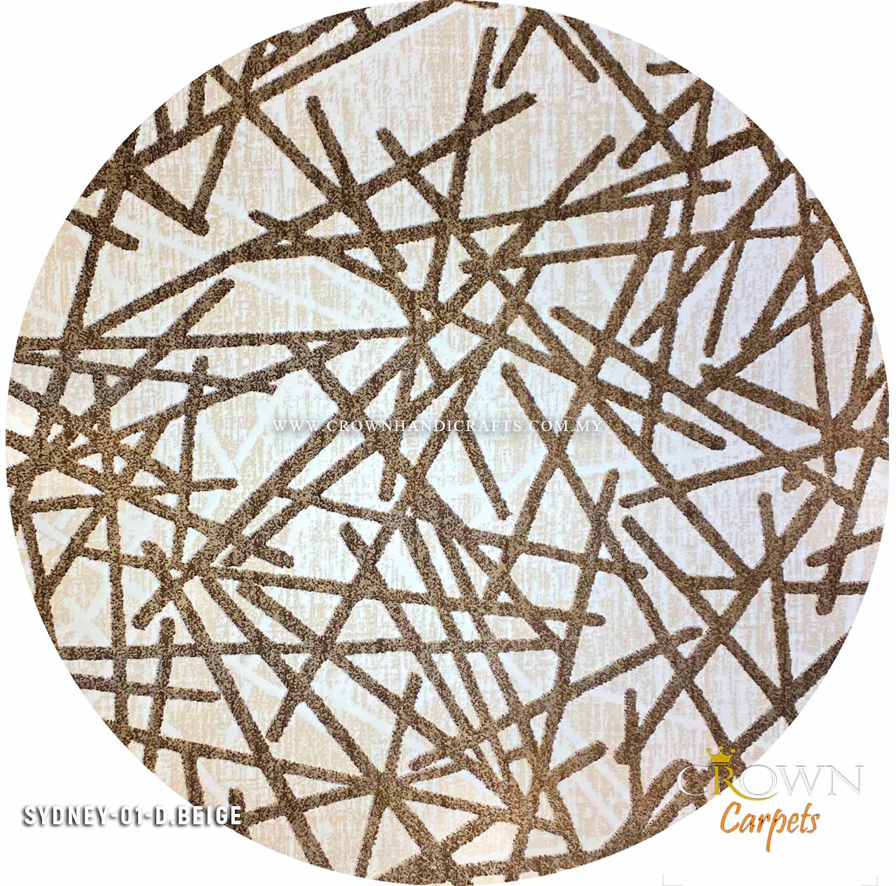 Always Remember First Impressions Lasts Forever Design Your Living Space with Impressive Modern Rugs | Sydney Round 01 Dark Beige