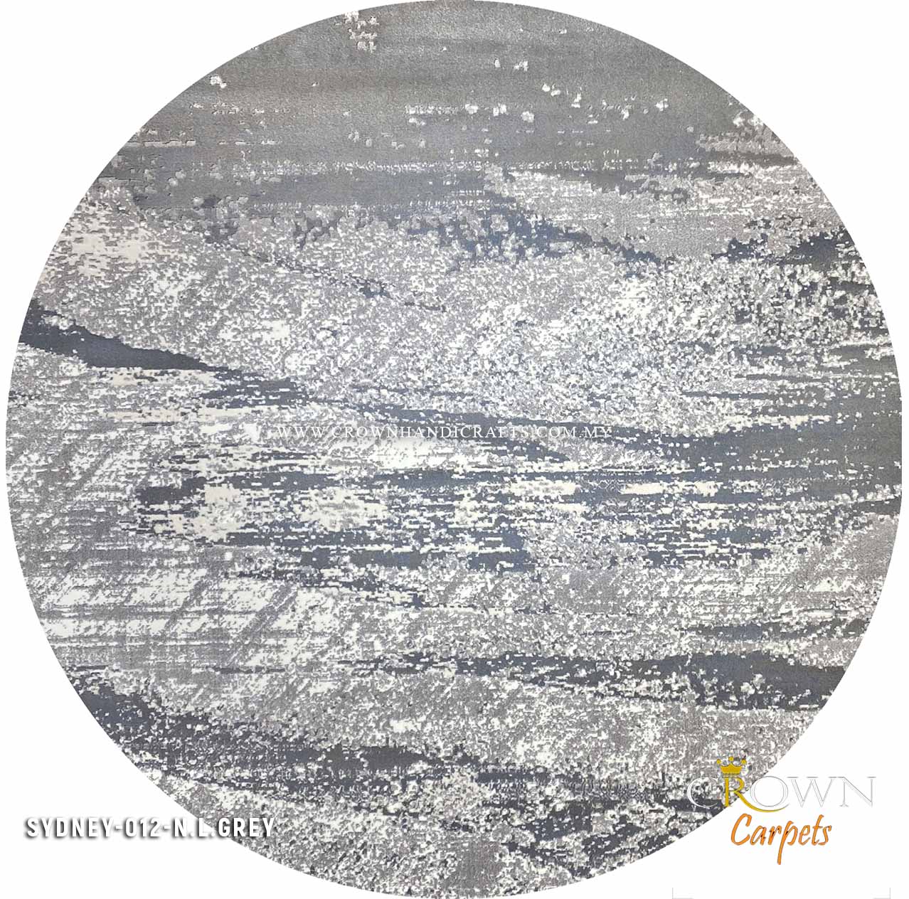 Add Vibes to Your Space Add Nordic Rugs Scandinavian Style to Your Home Interior | Sydney K012A Round N Light Grey