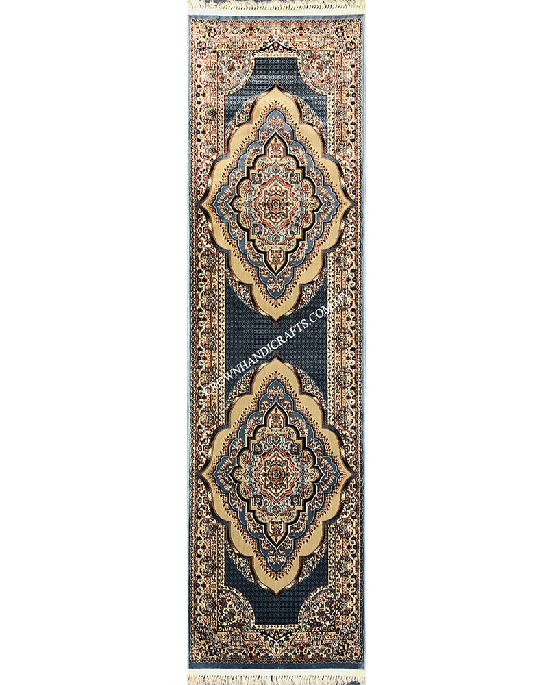 Silk Feel Carpet Persian Design Turkish Rug for Living Room Bedroom Carpet | Semerkant 06981A Runner