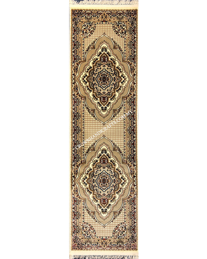 Silk Feel Carpet Persian Design Turkish Rug for Living Room Bedroom Carpet | Semerkant 06981A Runner