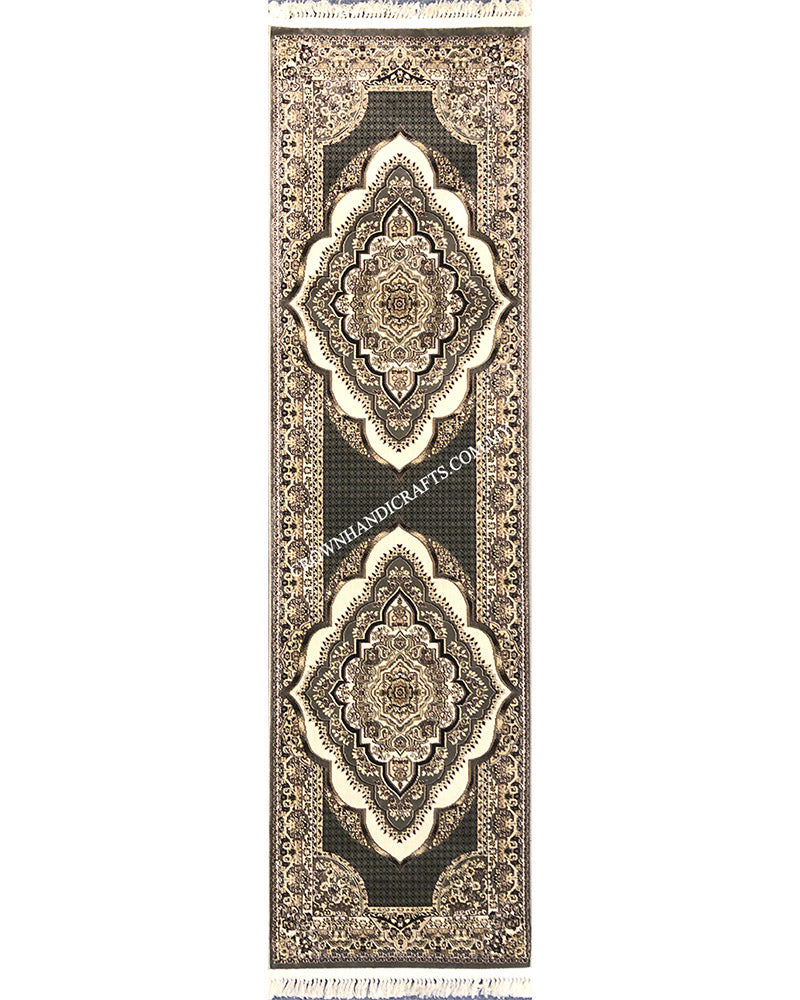 Silk Feel Carpet Persian Design Turkish Rug for Living Room Bedroom Carpet | Semerkant 06981A Runner