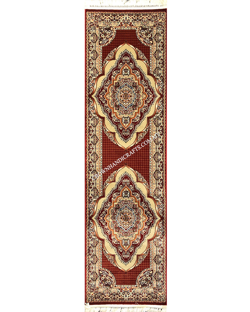 Silk Feel Carpet Persian Design Turkish Rug for Living Room Bedroom Carpet | Semerkant 06981A Runner