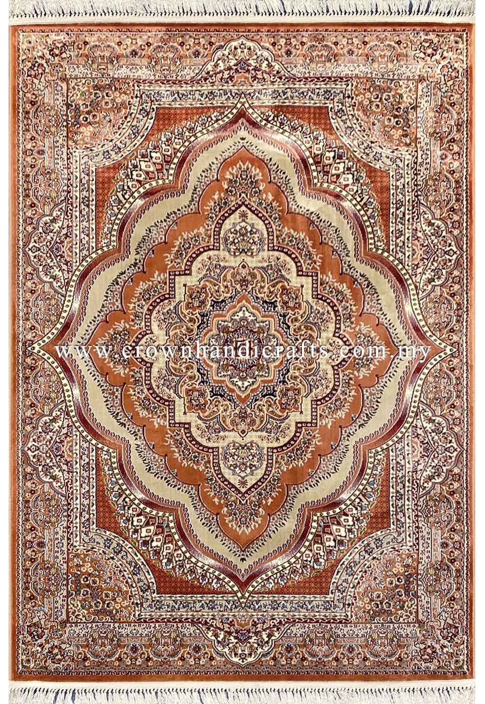 Silk Feel Carpet Persian Design Turkish Rug for Living Room Bedroom Carpet | Semerkant 06981A