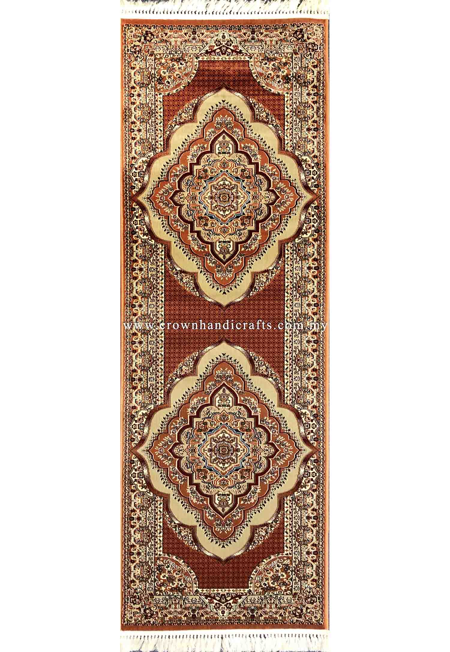 Silk Feel Carpet Persian Design Turkish Rug for Living Room Bedroom Carpet | Semerkant 06981A Runner