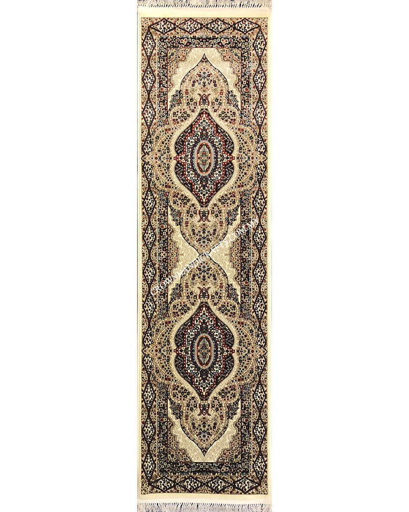 Persian Style Turkish Rugs High End Durable Carpet for Living Room Bedroom | Semerkant 07611C Runner