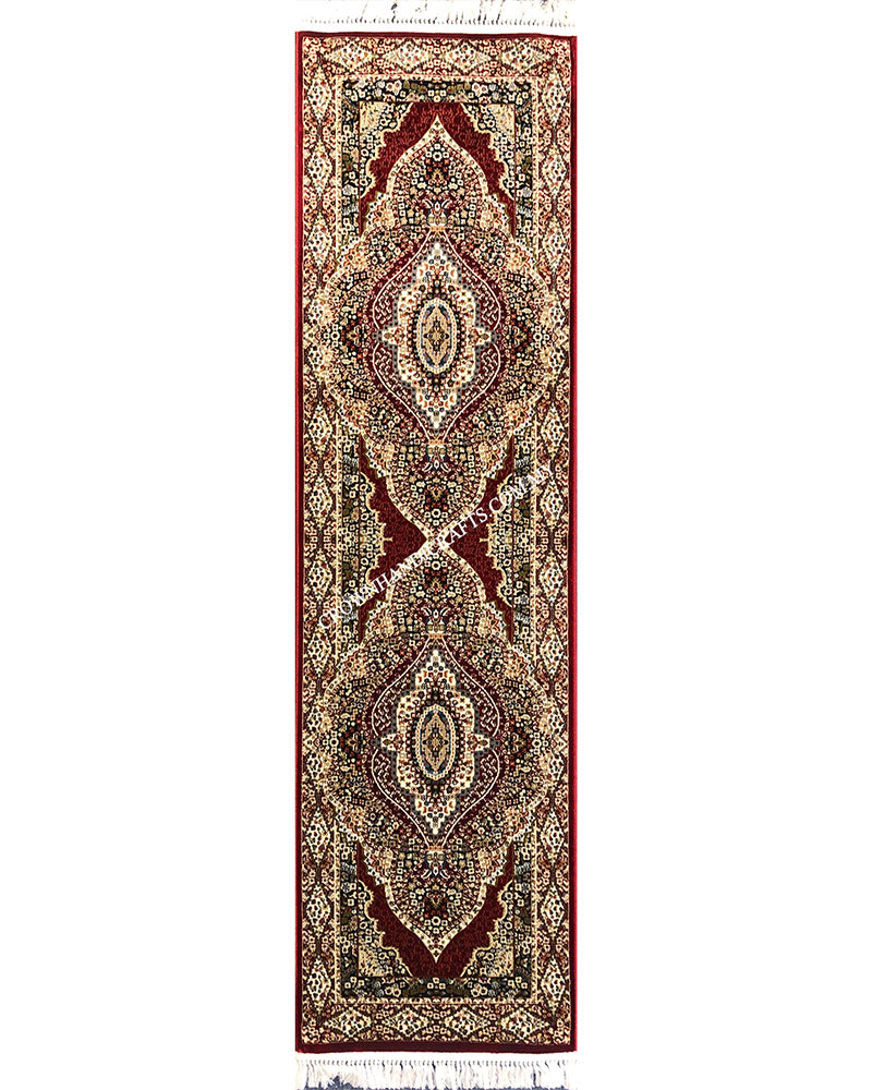 Persian Style Turkish Rugs High End Durable Carpet for Living Room Bedroom | Semerkant 07611C Runner