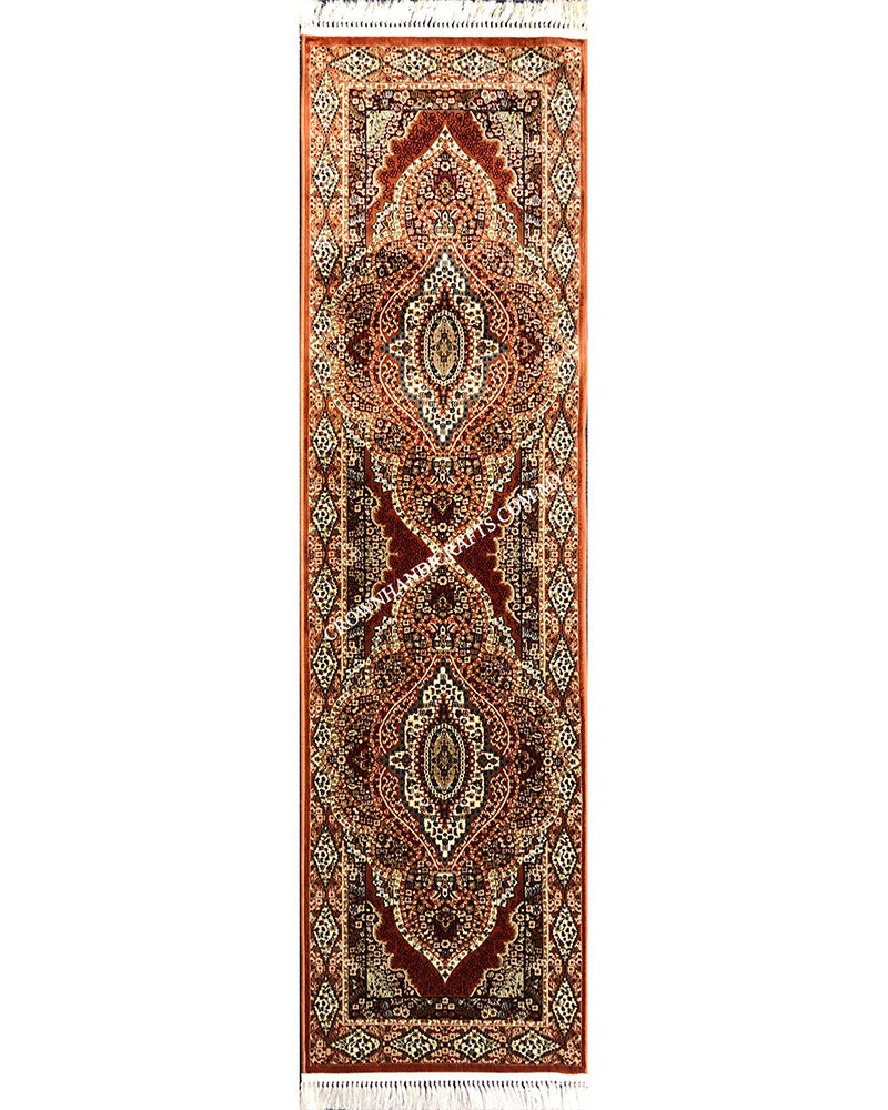 Persian Style Turkish Rugs High End Durable Carpet for Living Room Bedroom | Semerkant 07611C Runner
