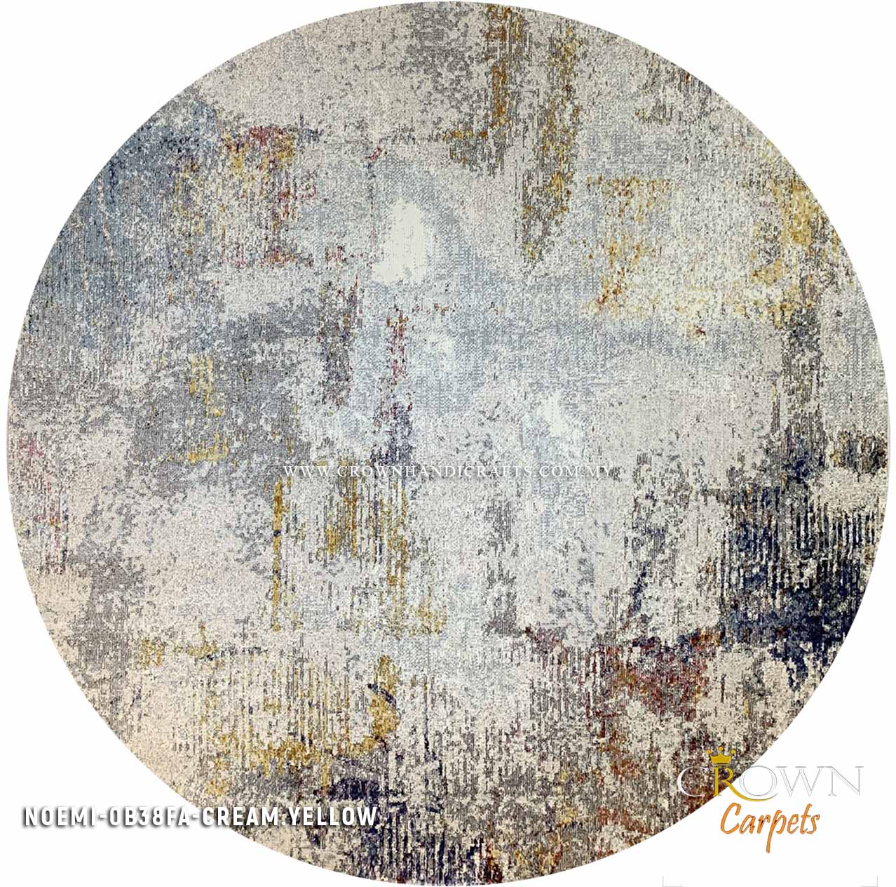 Keep Smiling and Buy Modern Rugs We Love Your Gratitude | Noemi 0B38FA Round