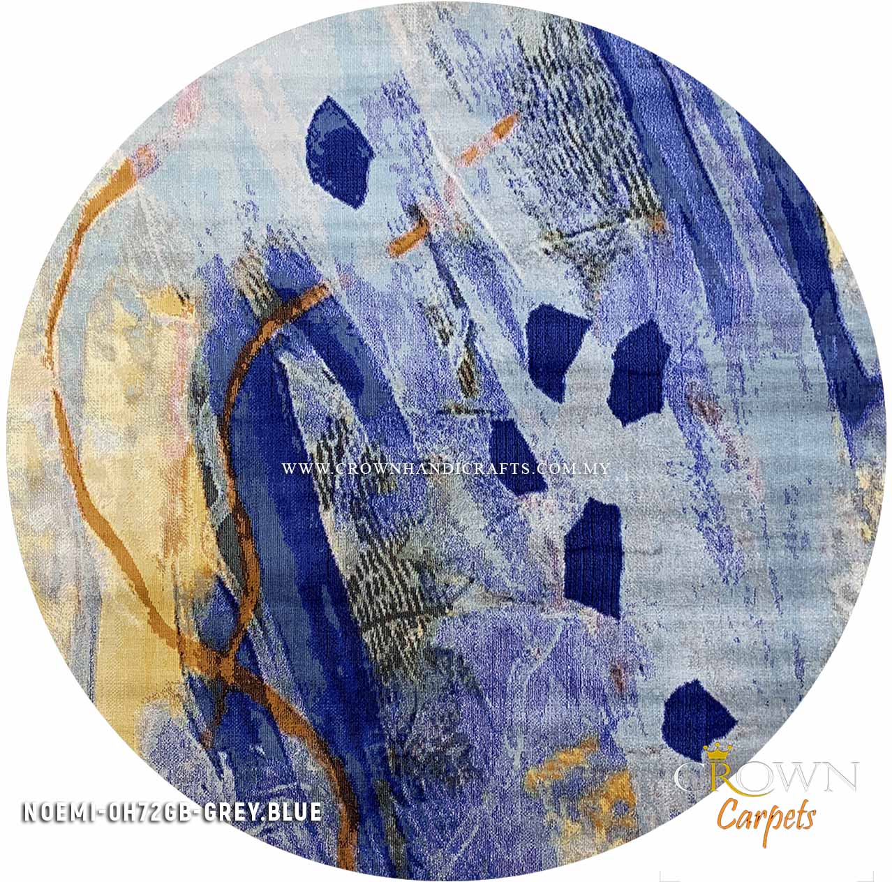 Create Wow Impression to your Living Room by Modern Rugs Carpets | Noemi 0H72GB Round