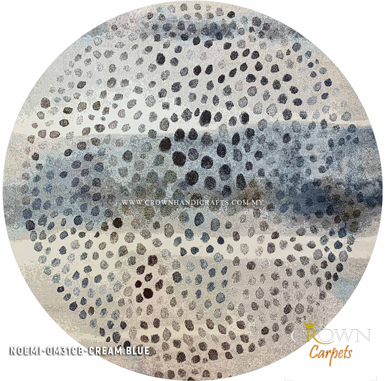 Elevate Your Living Room with Trendy Carpets Perfect for Modern Sofa Designs | Noemi 0M31CB Round