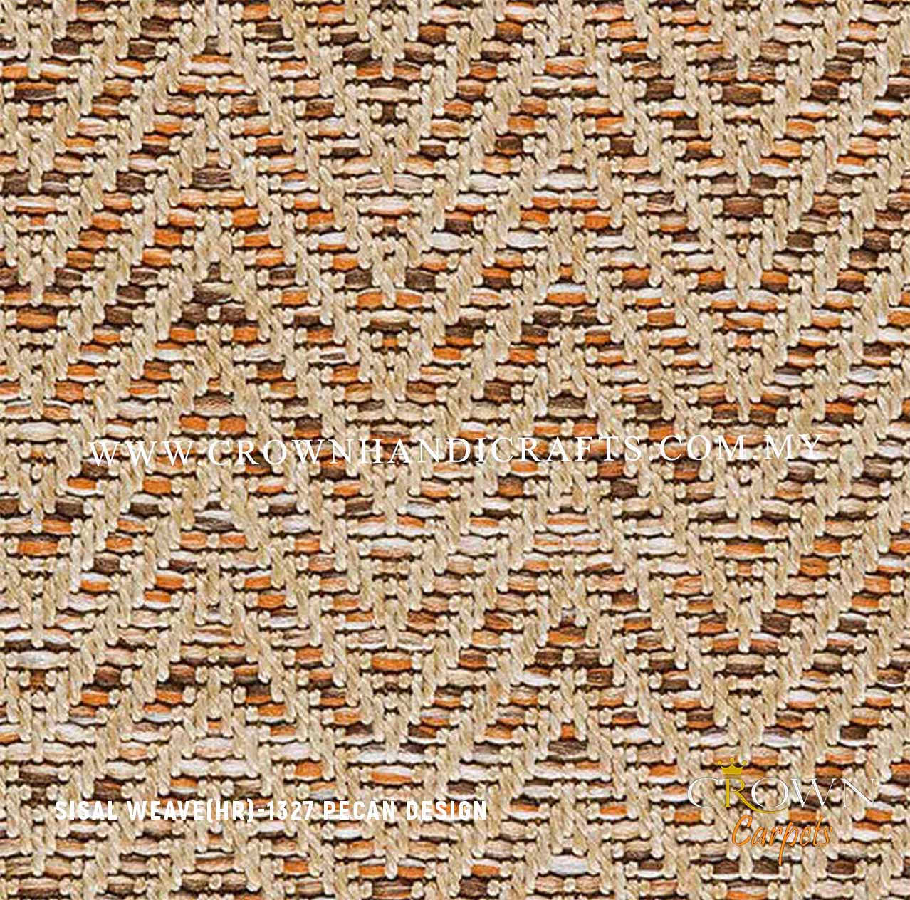 Versatile Sisal Rugs: Effortless Charm for Living Rooms & Dining Areas | Sisal Weave 1327-Pecan Design
