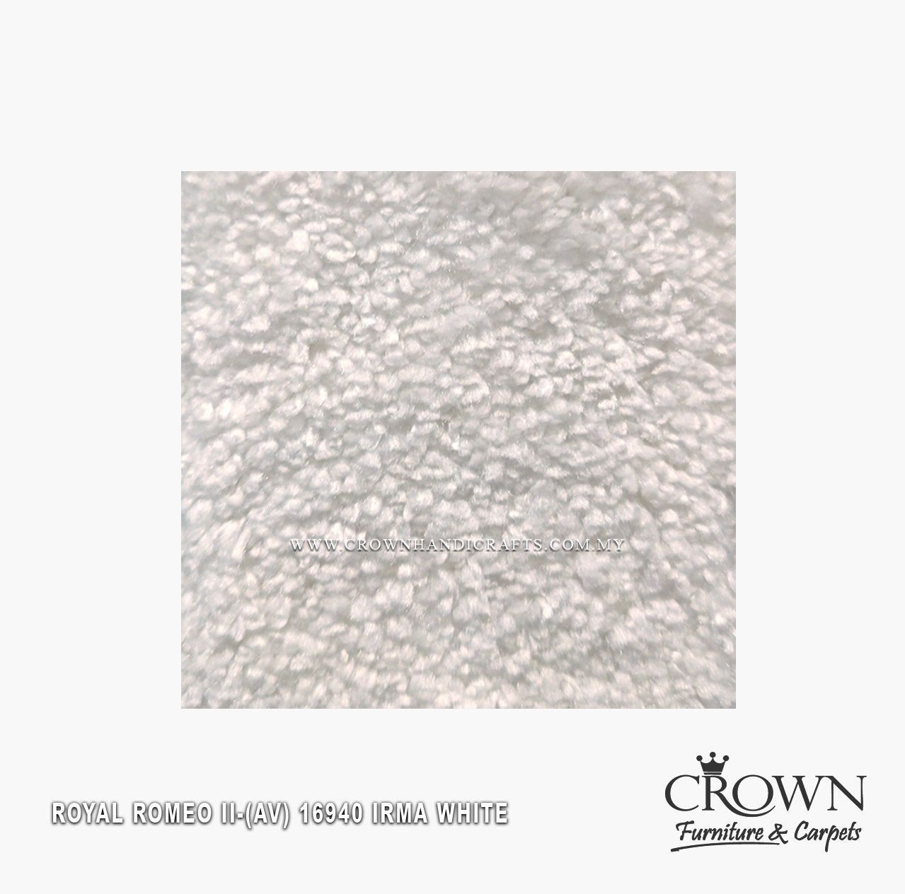 Wall-to-wall plain saxony carpet with dense short pile in bright white.