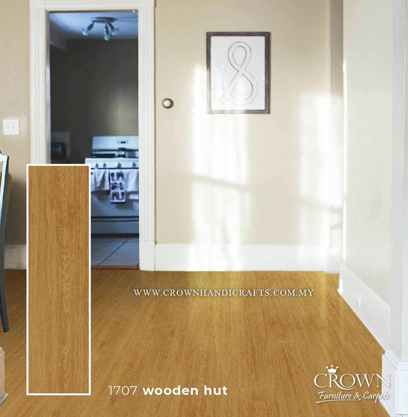 3MM KOREAN VINYL PLANK MIDI 1707-WOODEN HUT (FP) | 184X950 | SUPERIOR COMMERCIAL VINYL FLOORING | BOX 19PCS/35.5SF