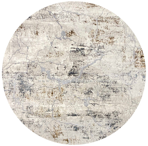 Amazing Smooth Feel Luxury Rugs Modern Design | Modern Mix Round MM171 (160CM DIA)